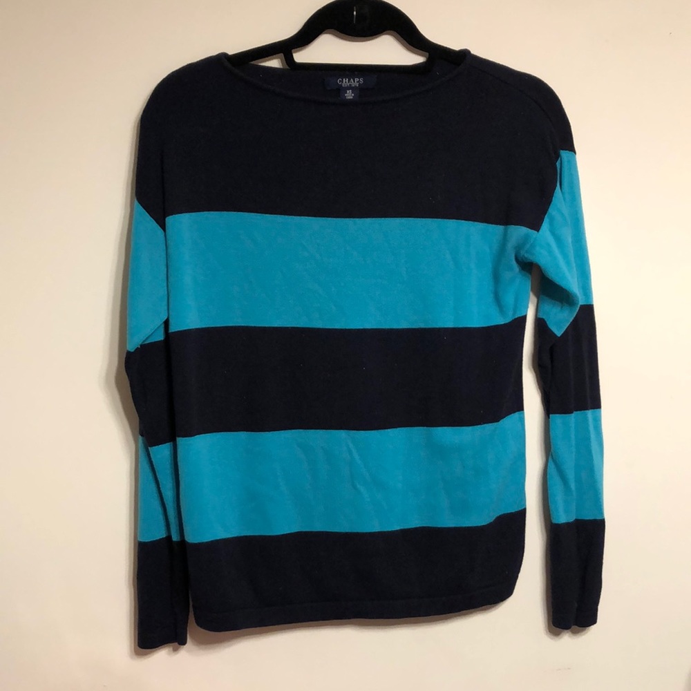 Blue striped sweater